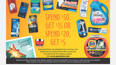 Sam's Club P&G Visa Gift Card Rebate